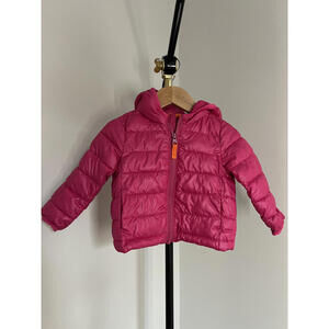 Primary Kids Lightweight Puffer Jacket - Raspberry Pink